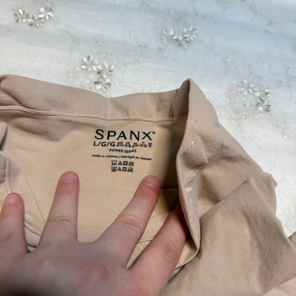 spanxs power series nude bike short style shape wear size large - Picture 2 of 2